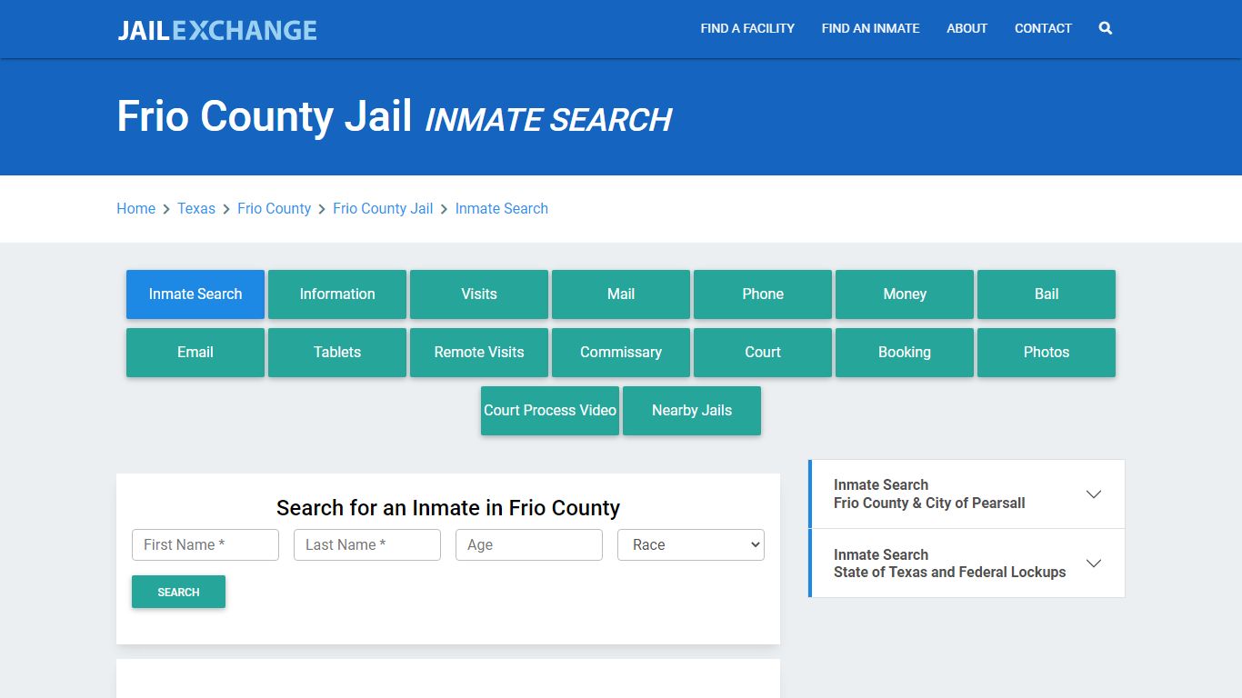 Frio County Jail, TX Inmate Search: Roster & Mugshots